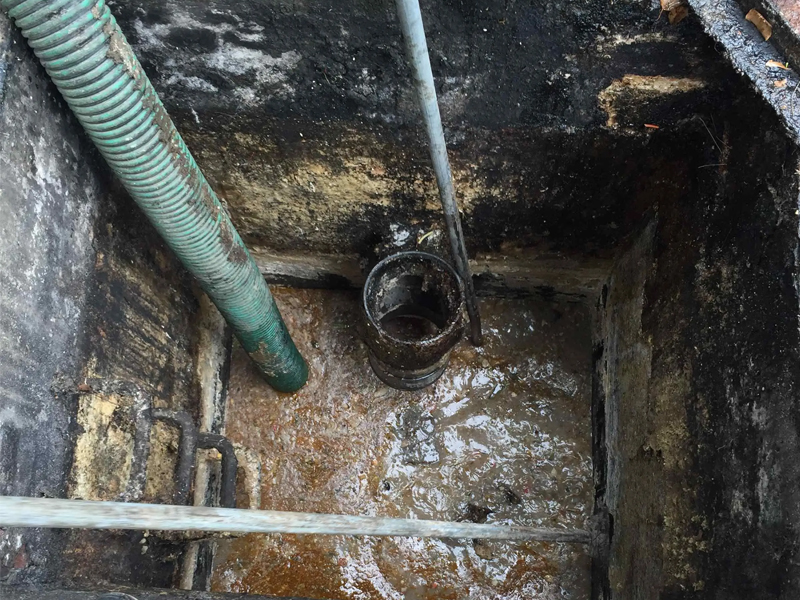 锁五隔油池清理